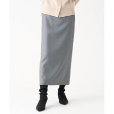 シルクウールミドル丈スカート