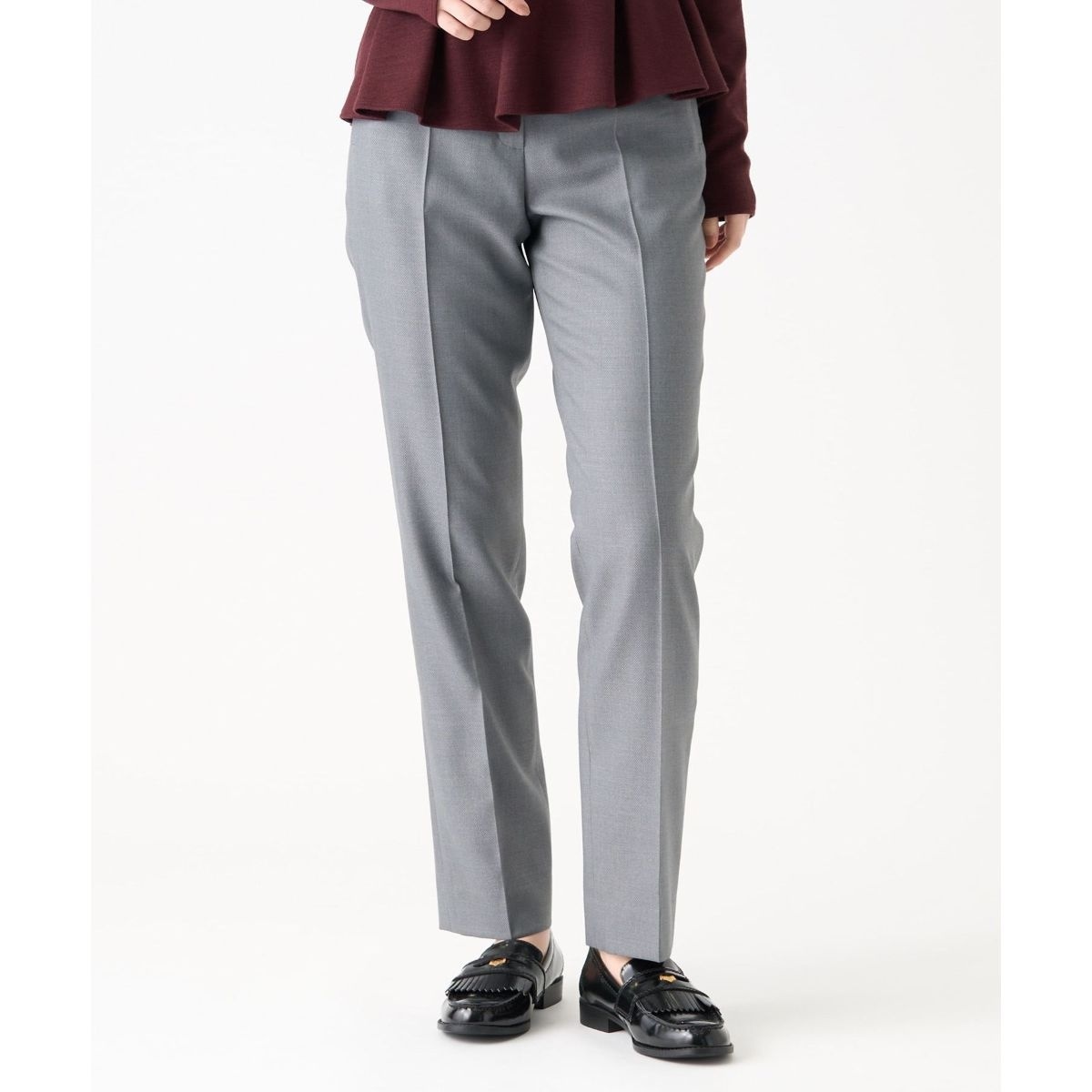 スキウサギ ランバン ウールパンツ M 日本製 ネイビー 美品 秋冬 シルクウールパンツ | ランバン コレクション(LANVIN COLLECTION