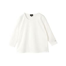 ラウンドネック七分袖カットソー