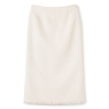 シルク混ツイードスカート