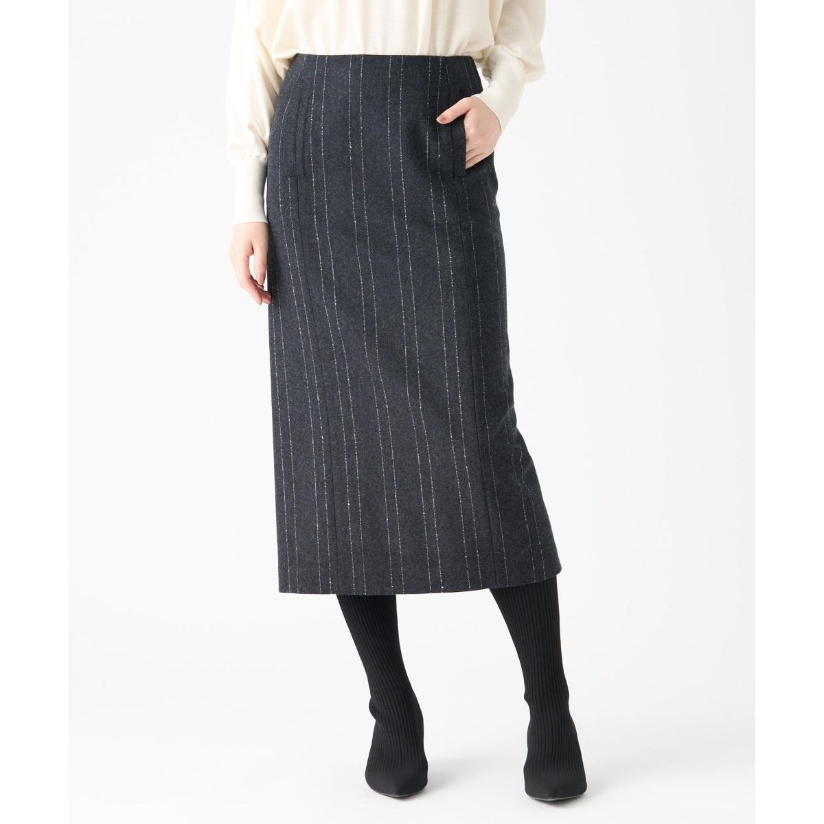 チェック ウールブレンド ラップ スカート | ポロ ラルフ ローレン