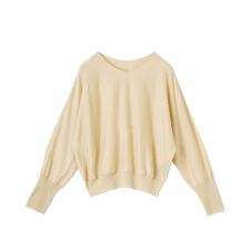 Vネック ドルマン風デザインニット