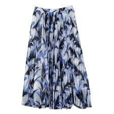 リーフ柄プリントスカート