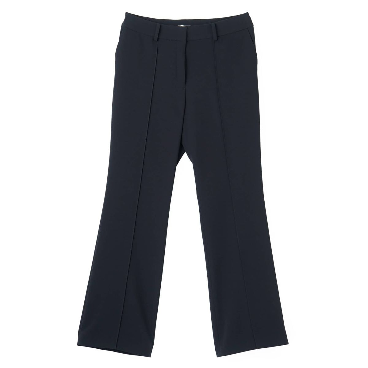 LANVIN リネン シルク 2タック センタープレス チェック スラックス 