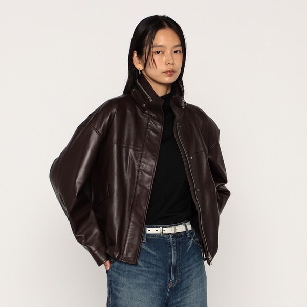 メゾンプラチナ（Maison Platinum）/トルコラムレザー ブルゾン トルコラムレザー ブルゾン | メゾンプラチナ(Maison Platinum