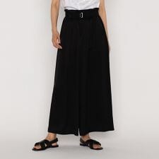 トリアセテート/キュプラサテンジョーゼット ワイドパンツ