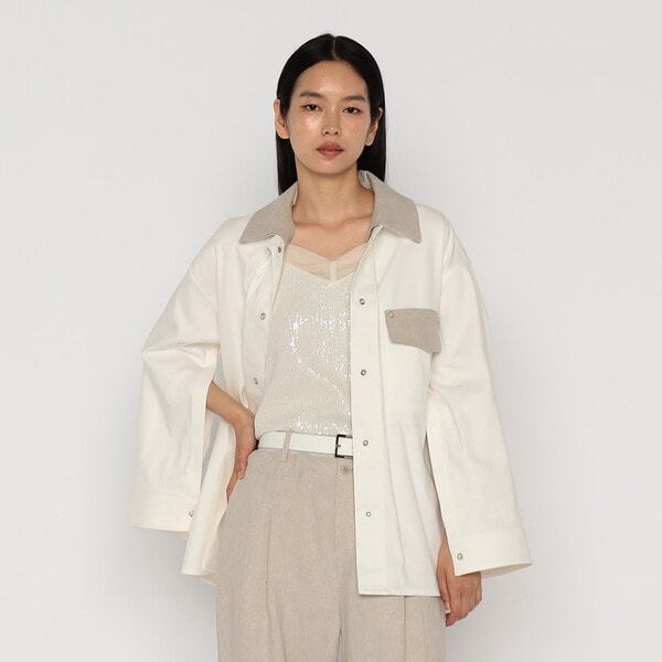 メゾンプラチナ（Maison Platinum）/中空ストレッチデニム カバーオールジャケット 中空ストレッチデニム カバーオールジャケット | メゾンプラチナ