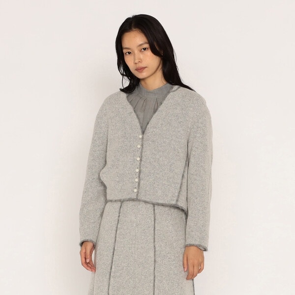 ウールボイル バンドカラーシャツ | メゾンプラチナ(Maison Platinum