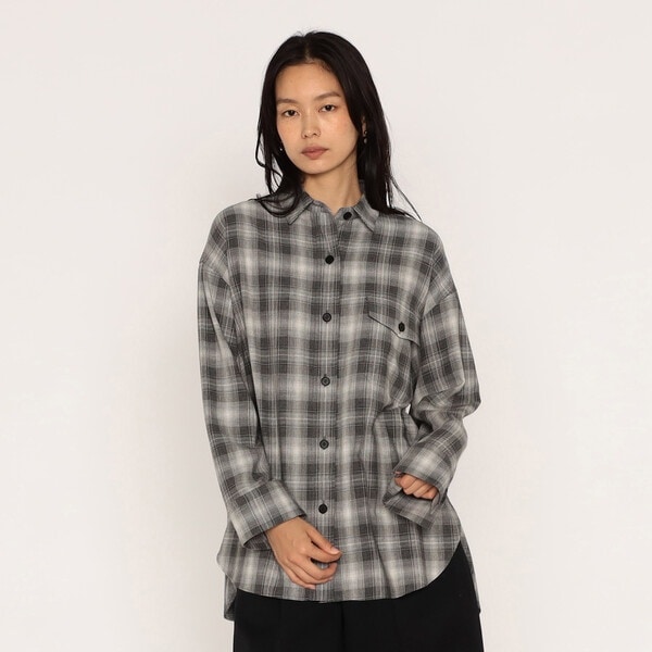 オンブレーチェック シャツ | メゾンプラチナ(Maison Platinum
