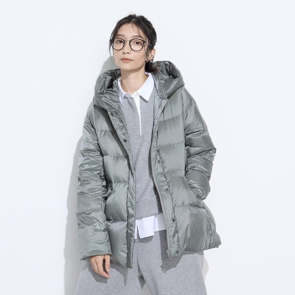 ライトナイロンタフタ フード付きダウンコート | コムサ(COMME CA