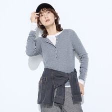 14G総針編 ニットプルオーバー