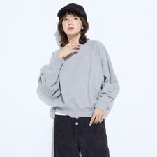 裏双糸ラメ裏毛 プルオーバー