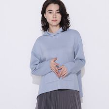 〔 +サイズ 〕ソフトストレッチダンボールニット フーディー