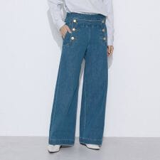 11ozストレッチデニム セーラーデニムパンツ