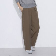 〔 +サイズ 〕 【セットアップ対応】パウダープレーンストレッチ パンツ