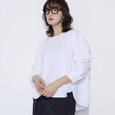 〔 +サイズ 〕 トリコット ジャージーブラウス