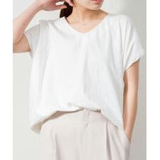 綿100％ コクーンドルマンカットソー