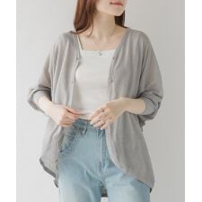 ロング丈ボレロカーディガン