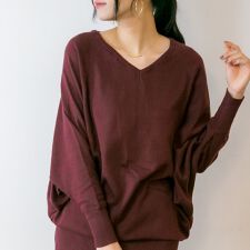 ジャングルジャロピー(JUNGLE JALOPY)のVネック ドルマン 綿 ニット プルオーバー