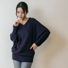 ジャングルジャロピー(JUNGLE JALOPY)のVネック ドルマン 綿 ニット プルオーバー