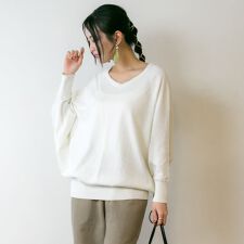 ジャングルジャロピー(JUNGLE JALOPY)のVネック ドルマン 綿 ニット プルオーバー