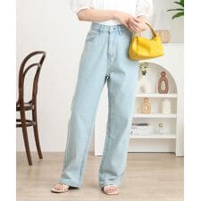 スリムストレートデニムパンツ