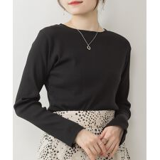 袖スリットプルオーバー