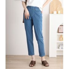 接触冷感ロング丈ストレッチパンツ