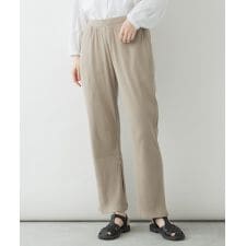 裾スリットストレートカットパンツ