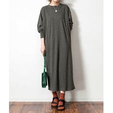 ワンピース 長袖 tシャツ ロング マキシ丈 ゆったり 大きめサイズ オーバーサイズ