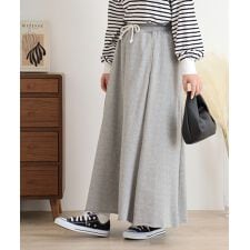 ミニ裏毛裾切りっぱなしフレアスカート