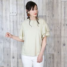 コットンフレアー袖カットソー