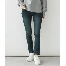 紐付きウエストゴムデニムパンツ