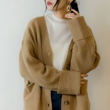 ジャングルジャロピー(JUNGLE JALOPY)のボリュームスリーブ前開きカーディガン