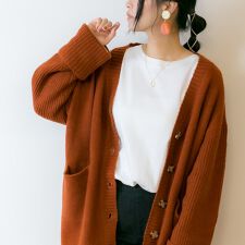 ジャングルジャロピー(JUNGLE JALOPY)のボリュームスリーブ前開きカーディガン