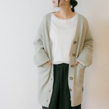 ジャングルジャロピー(JUNGLE JALOPY)のボリュームスリーブ前開きカーディガン