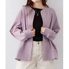 コットンワッフルカーディガン