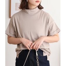 ハイネック半袖カットソー
