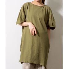 チュニック丈アシメプルオーバー