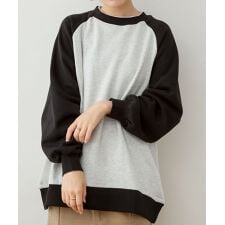 ジャングルジャロピー(JUNGLE JALOPY)の裏起毛 オーバーサイズ ラグラン トレーナー