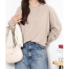 ドルマンスリーブボートネックTシャツ