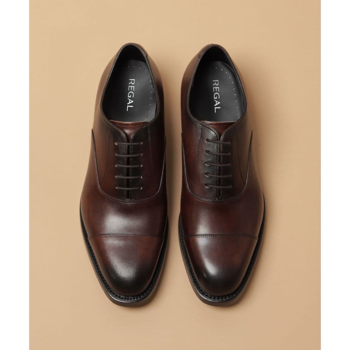 リーガル 04HL プレーントウ ダークブラウン ビジネスシューズ