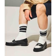 リーガル 61FL ローファー ブラックホワイト カジュアルシューズ