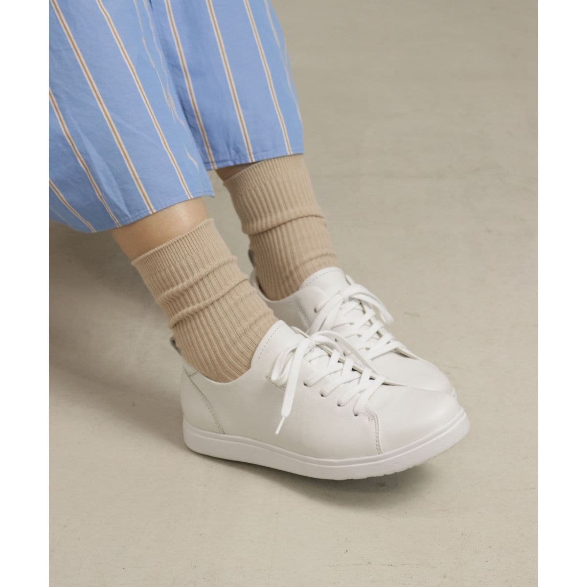 24春夏新作 星モチーフスニーカー （ホワイト） | ミソペ(MISOPE