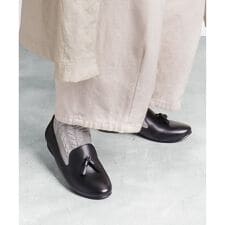 アールドット S14C タッセルフラットシューズ ブラック フラットシューズ