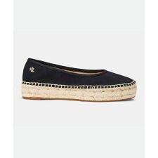 ローレン ラルフローレン(LAUREN RALPH LAUREN)のローレン ラルフローレン R03H Luize キャンバス バレエ エスパドリーユ ブラック
