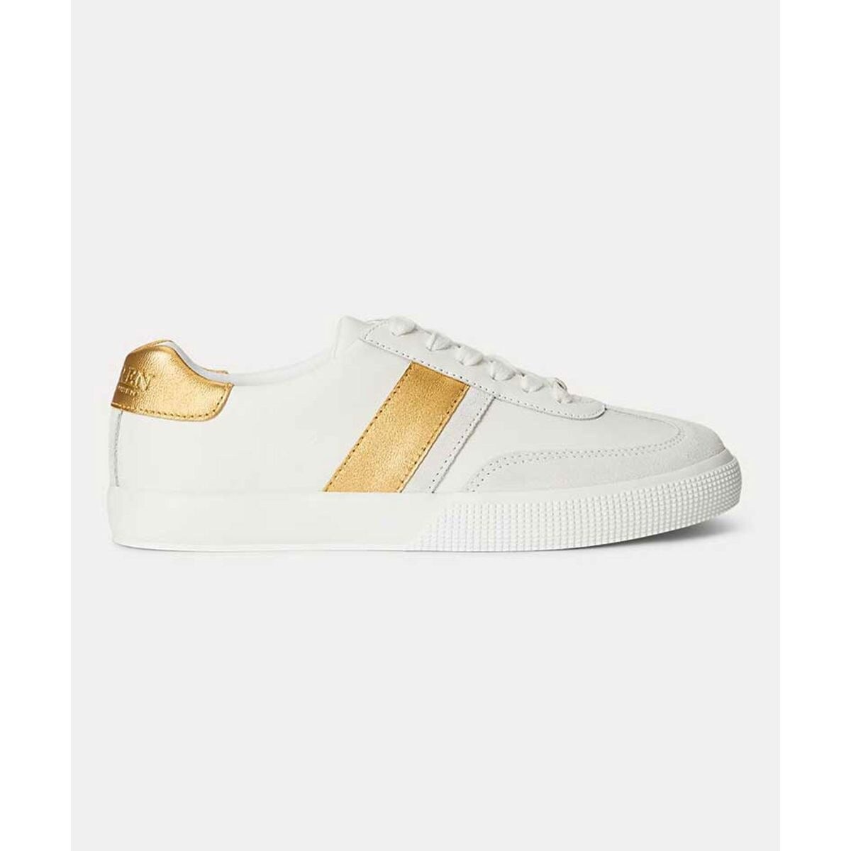 LAUREN RALPH LAUREN R18H BRAYLEE ホワイトゴールド スニーカー 