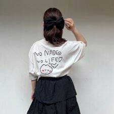 もくもくちゃん(MokMokchan)のNo Nadenade No Life Tee／ホワイトXL（MK488）