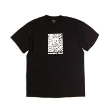 もくもくちゃん(MokMokchan)のスクエアMOKMOKtee／ブラックL（MK496）