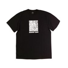 もくもくちゃん(MokMokchan)のスクエアMOKMOKtee／ブラックXL（MK496）